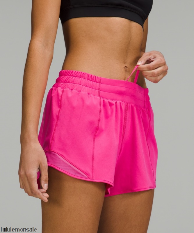Lululemon Damen DELULU274 | Lululemon Deutschland Sonic Pink Hotty Hot Low-rise Gefütterte Shorts 4